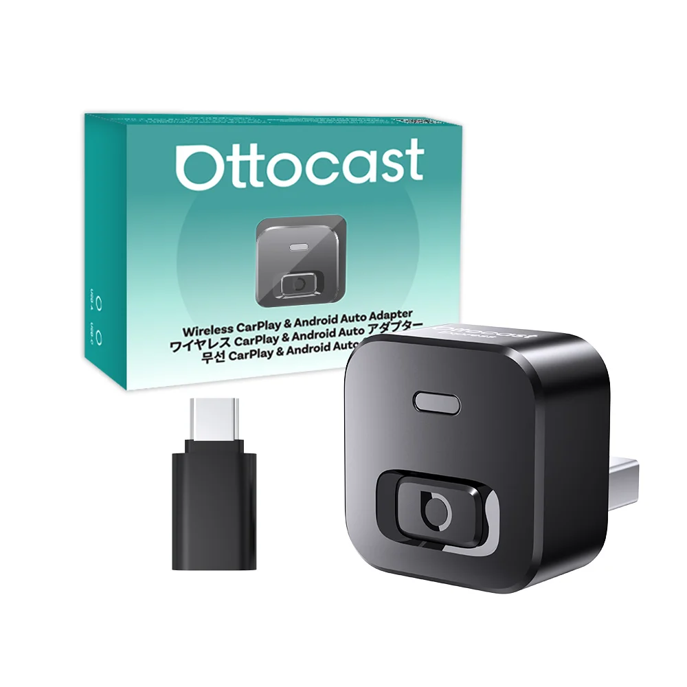 Ottocast New Mirror Touch Wireless CarPlay Adapter Bi-Mirroring Bi