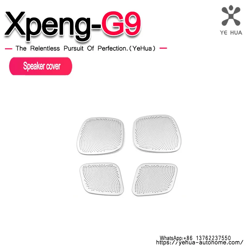 

For Xpeng G9 2023-2025 Door Handle instrument panel Audio Cover Loudspeaker Trim Cover Frame Sticker Interior Accessories