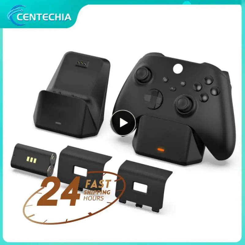 Wireless Controller Charger Dock LED Dual Ports Gaming Fast Charging Stand Station Cradle Series /X/S Battery