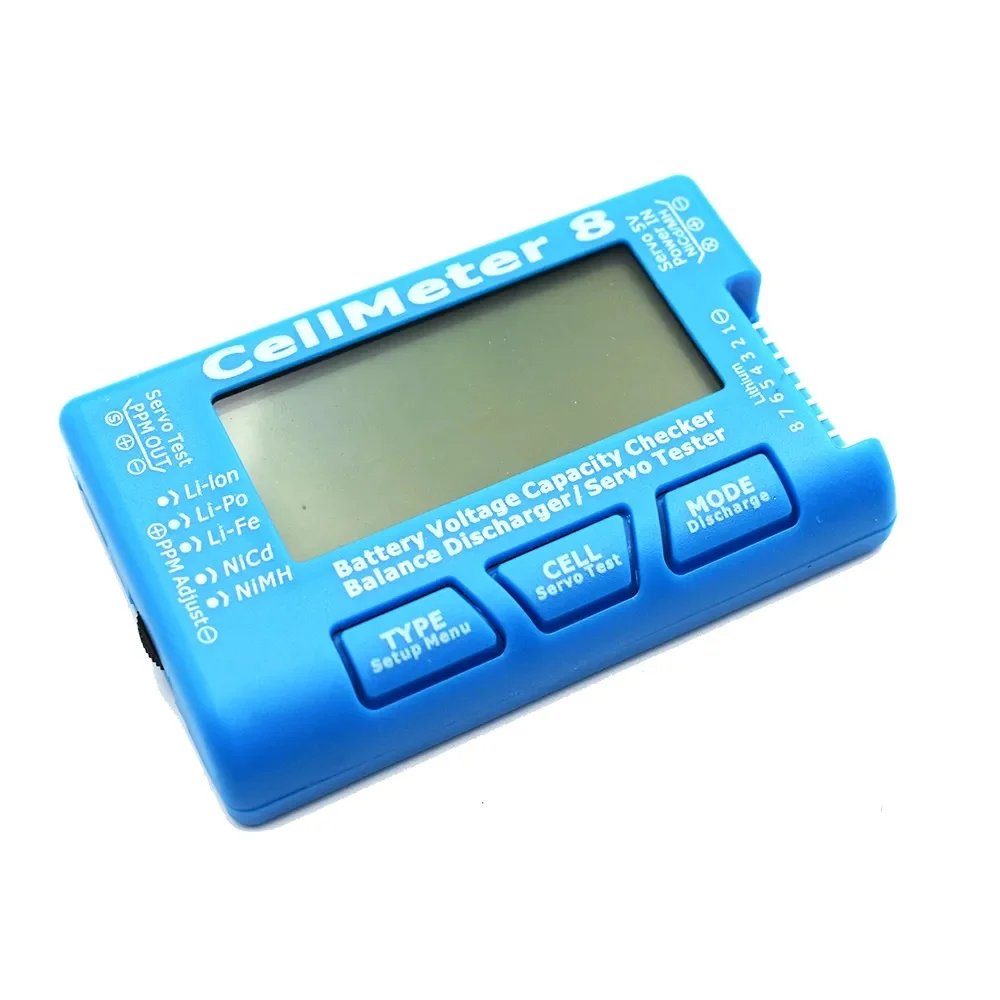 LCD Digital Battery Capacity Checker CellMeter CellMeter7 2-7S 4-7S /CellMeter8 2-8S 4-8S Servo LiPo Li-lon NiMH Battery Tester