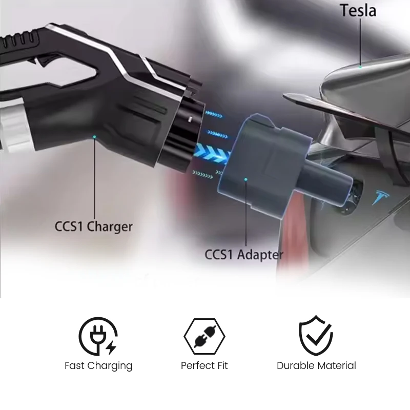 250kW EV 커넥터 DC 고속 충전 CCS2-CCS1 어댑터 테슬라 모델 고속 충전 EV 어댑터 썸네일 2