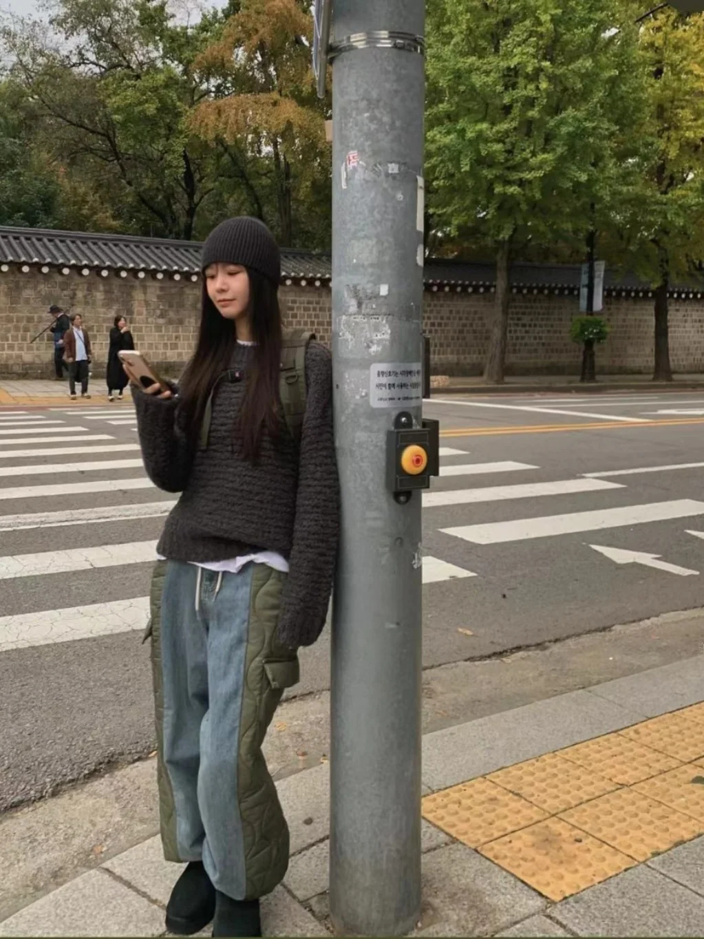 กางเกงผ้าฝ้ายเทียนสำหรับผู้หญิง แต่งเพชรแบบ Dstring ทรงขาตรง กางเกงขายาวอุ่นสำหรับฤดูหนาว ทันสมัย เหมาะสำหรับใส่ไปทำงาน