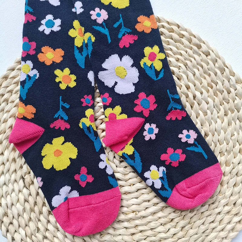 1 PCS Cute  Flower  Girls Tights Soft Stretchy Kids Pantyhose for Toddler Baby All Season Wear