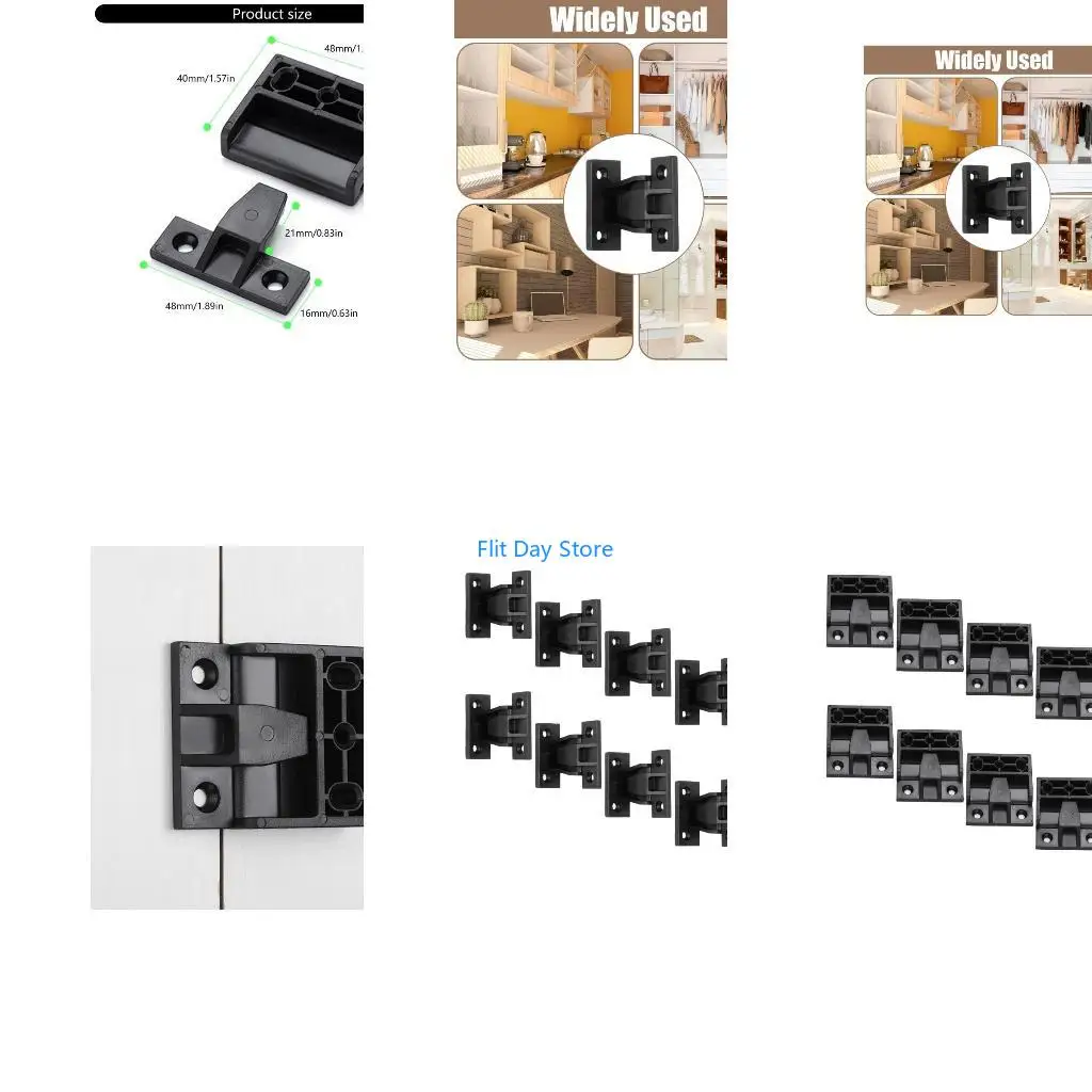 F92C 10Pcs Push in Plinth Panel Furniture Connectors for Cabinets Wardrobe Bed Table