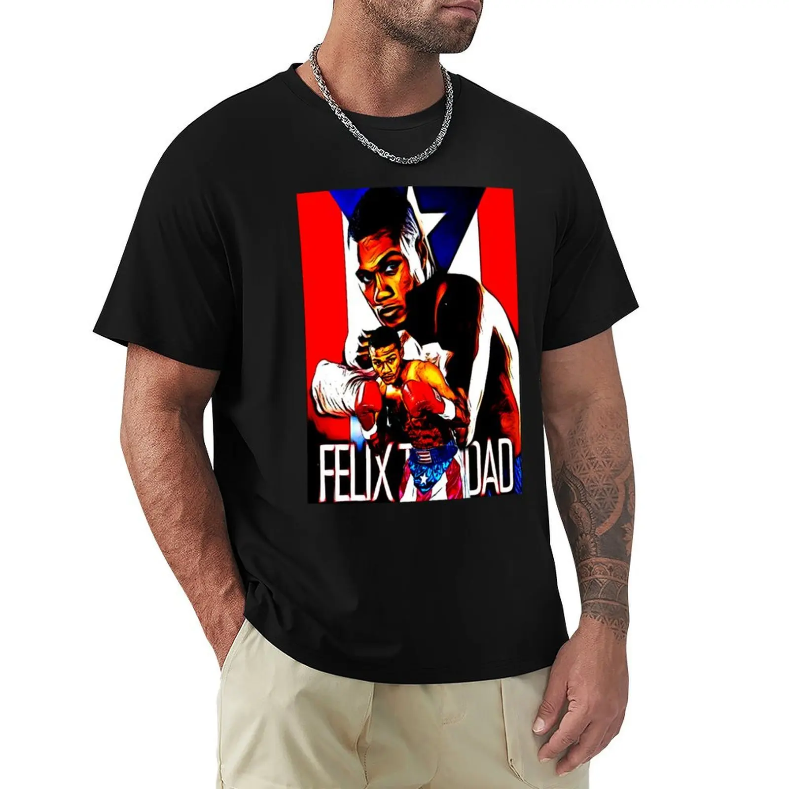 Felix Trinidad T-Shirt Sweat Resistant Workout Tee Shirt