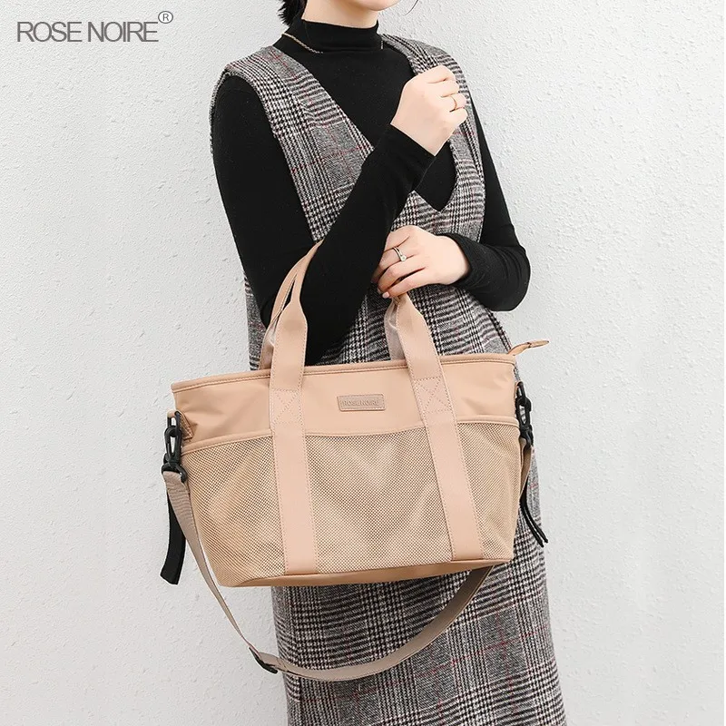 

Женская модная сумка-тоут большой вместимости, универсальная сумка через плечо на одно плечо, повседневная рабочая сумка для поездок на работу