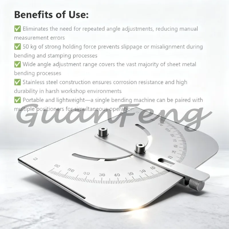 T-type bending angle gauge/bending machine positioning fixture 304 stainless steel sheet metal bending positioner