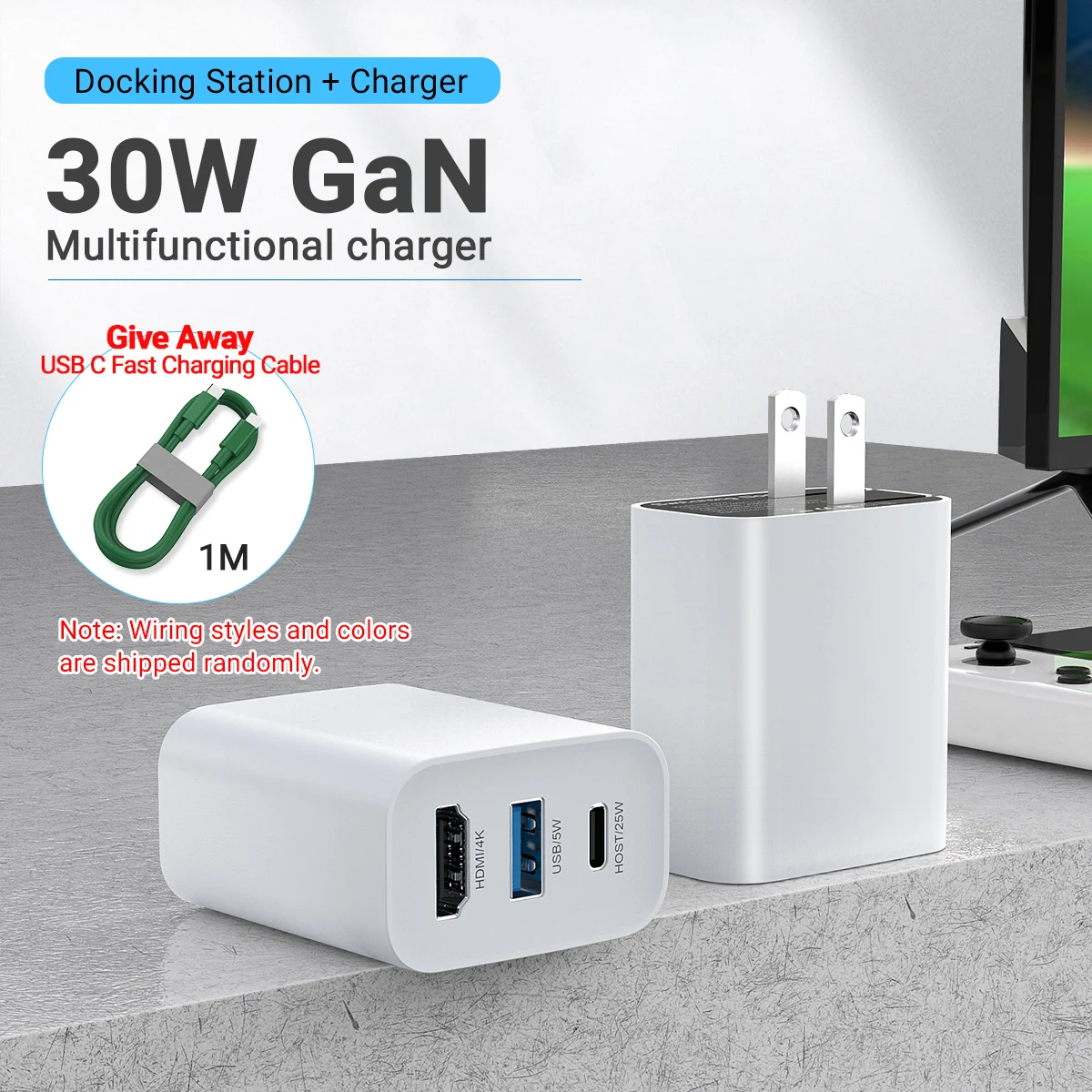 

Gopala 30W Switch Dock Charger Portable TV Docking Station with 4K@30Hz HDMI USB3.1 PD USB-C Fast Charging for Switch OLED