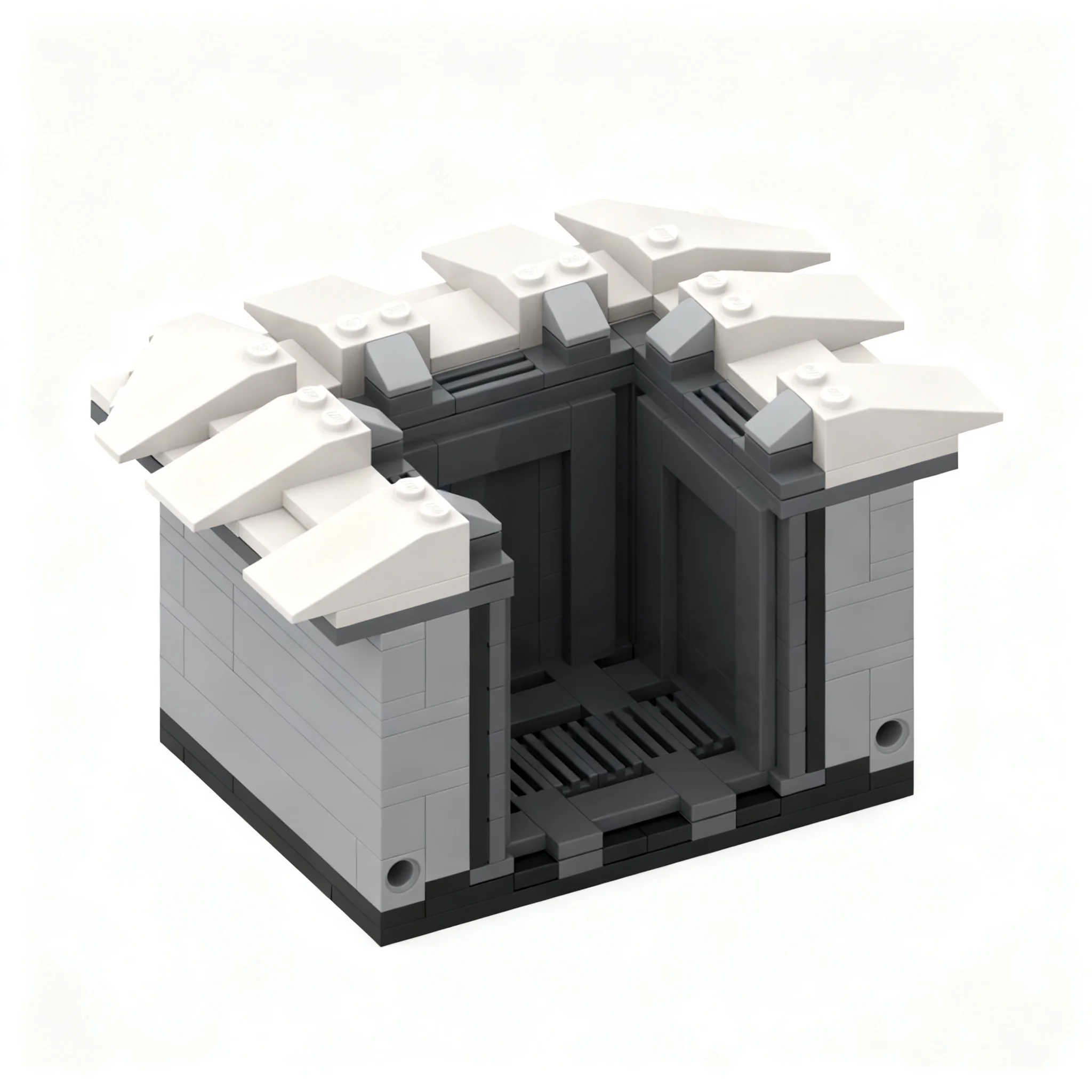 246pcs MOC Modular Buildings Warhammeres 40k Imperium trench end section Model Christmas Gift DIY Desktop Art