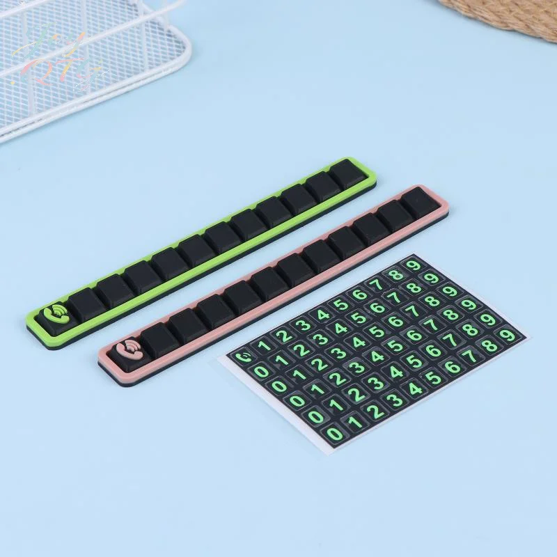 Hot Sale Car Temporary Parking Number Plate Luminous Phone Number Display Card Auto Interior Ornament For Vehicle Parking Use