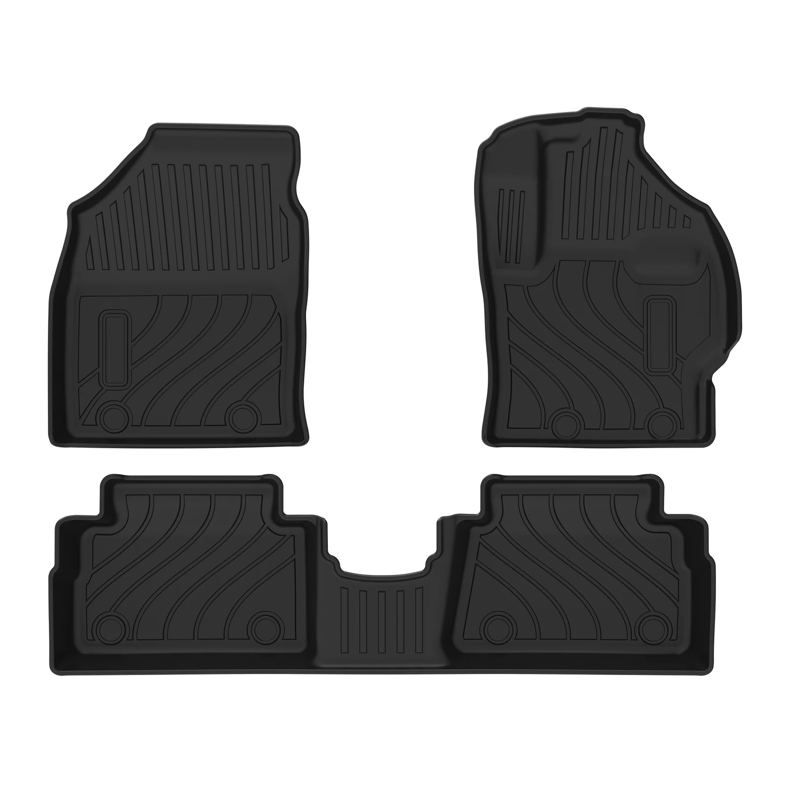 

Коврики из TPE 3D-резины для Toyota YARIS 2020-2024, для праворульных автомобилей, водонепроницаемые