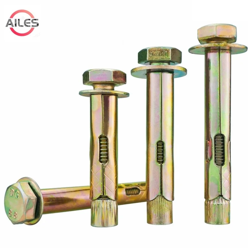 

Color Zinc Plated Carbon Steel Outer Hexagon Expansion Screws M6 M8 M10 M12 M16 Built in Floor Expansion Bolts