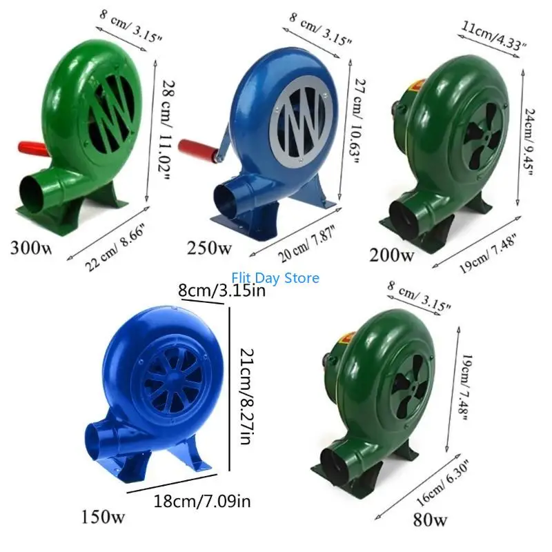 F92C Air Blower with Manual Handle Speed Control for Outdoor Barbecue Camping Hiking