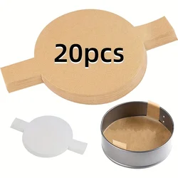 20pcs unmolding paper with double ear cake mold liner Ordinary portable kitchen baking tray parchment paper, non-stick baking pa