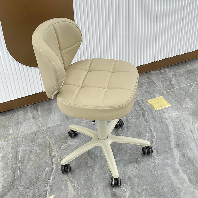 Barbershop Backrest Professional Barber Chair Headboards Master Wheel Stool Pedicure Chair Desk 바퀴의자 Stuhl Salon Furniture AA