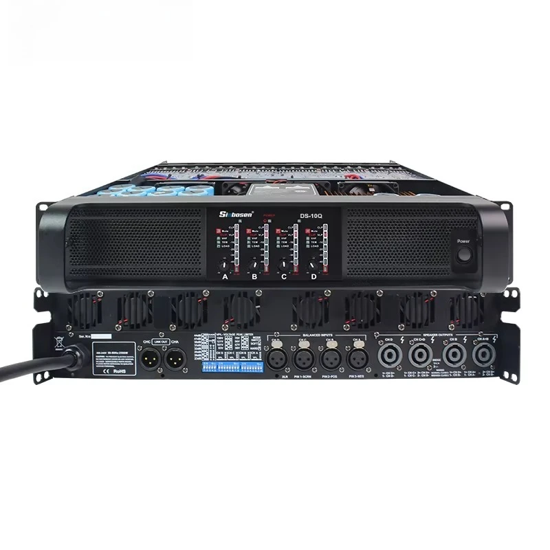 Power Amplifier Class Td 4 Channel Professional Line Array Amplifier Audio