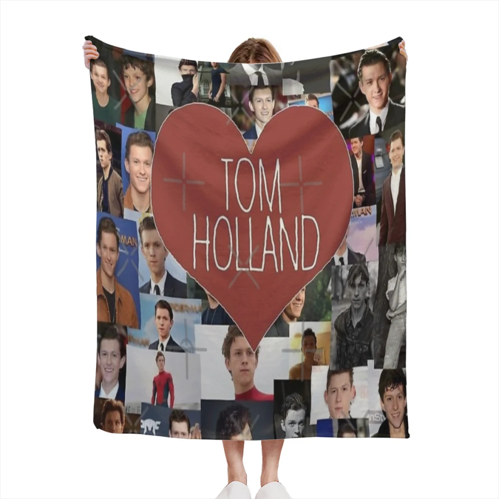 

tom holland blanket stickers Summer Blanket Thin Blanket for Couch Sofa Warmth Bed Artificial Flannel Blankets Comfortable