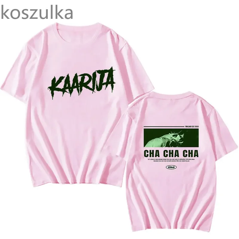 Käärijä Cha Cha Cha Finland Eurovision 2023 Kaarija T Shirts Short Sleeved Fashion Simple Printing T-shirts Loose Summer Tops