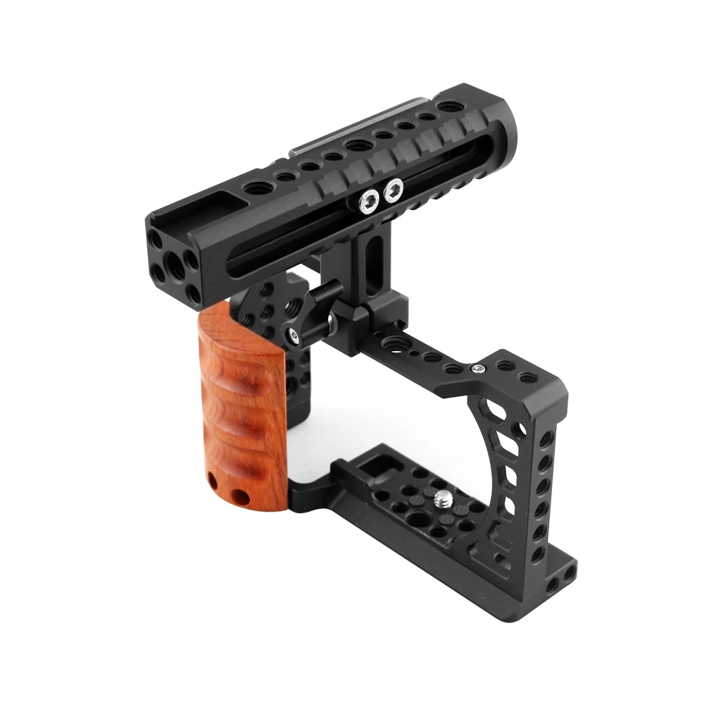 Universal DSLR Handel Camera Nato Rail Rig maniglia superiore per Nikon Canon Sony Fuji Camera Cage XT2/3 A6700 fx30/FX3 A7M4 /M3 R3 R4