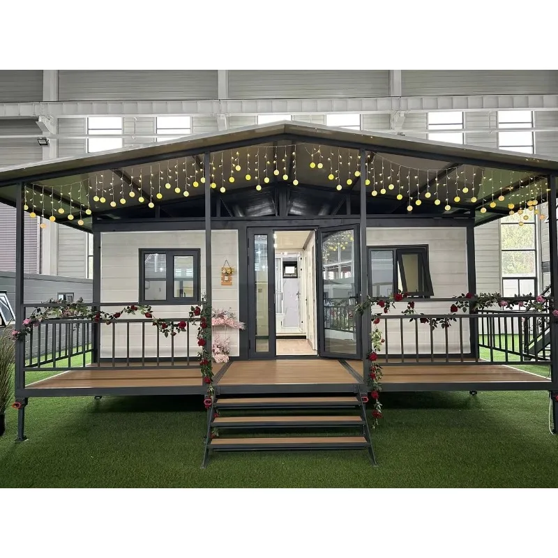 2 -3 Bedroom Prefab Home Prefabricated Expandable Container House Modern Design Eco-friendly Features Expandable Option Custom