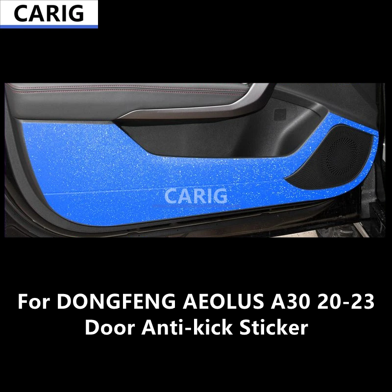 

For DONGFENG AEOLUS A30 20-23 Door Anti-kick Sticker Modified Carbon Fiber Pattern Interior Car Film Accessories Modification