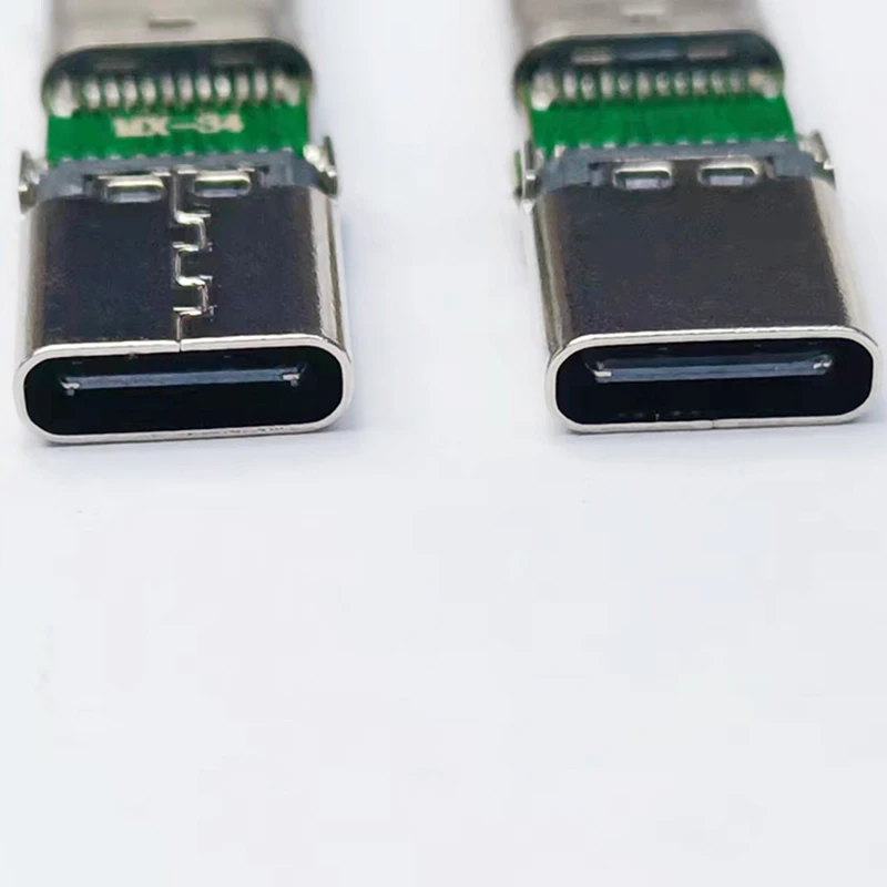 1/5/10 قطعة Type-c3.1 ذكر إلى Type-c3.1 أنثى مقبس توصيل عمودي
