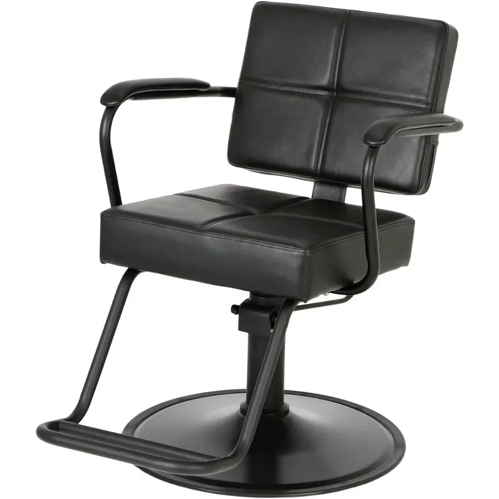 

Styling Chair for Professional Salons and Barbershops with Smooth All Premium Vinyl with Detailed Stitching,and Metal Frame