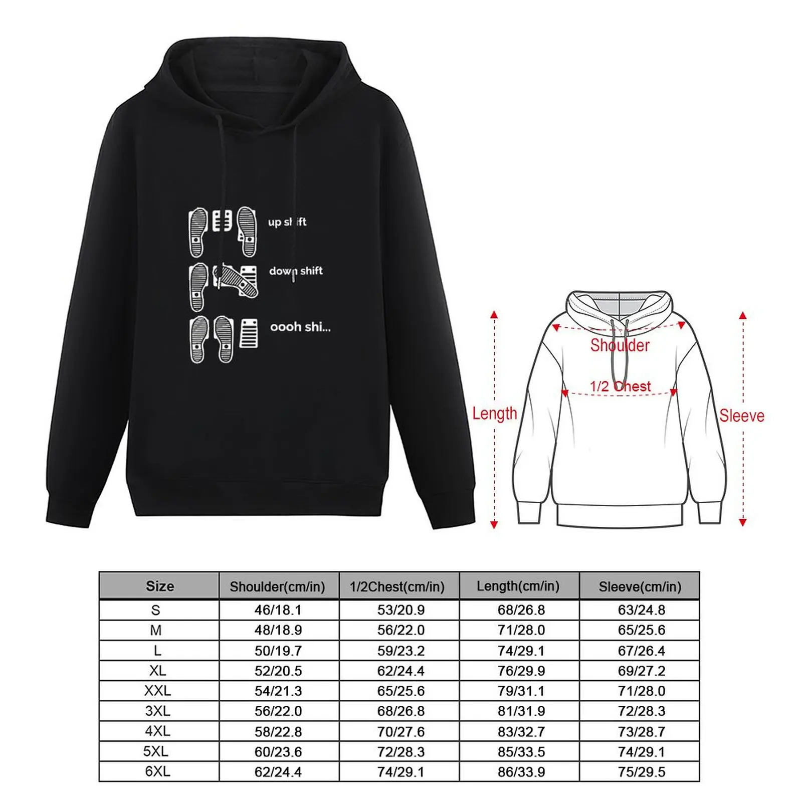 Up Shift, Down Shift, Oooh Shi... Car Lover, Car Guy, Car Fan, Enthusiast, Gearhead, Petrolhead, Drifter, Boyfri Pullover Hoodie