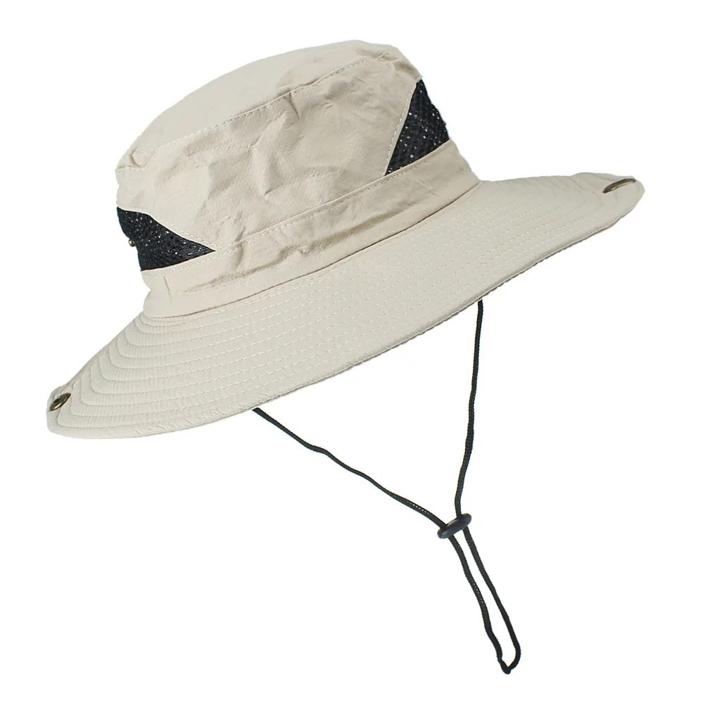 

Fishing Hat Breathable Net Durable Sun Bucket Hat Outdoor Beach Fishing Vacation Camping Sun Protection