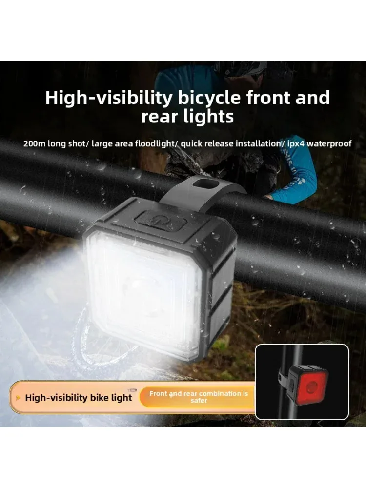 AliExpress MUQZI LED Bike Handlebar Flashlight USB Rechargeable Outdoor Bike Headlight Waterproof Cycling Tail Lamp Bicycle Rear Night Light