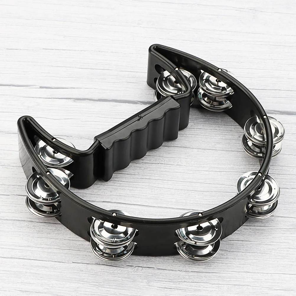 16-teiliges zweireihiges Tamburin-Handgerät aus Metall mit Jingle-Schlaginstrument für Kinder und Erwachsene, Party, Konzert, Klassenzimmer, Säugling
