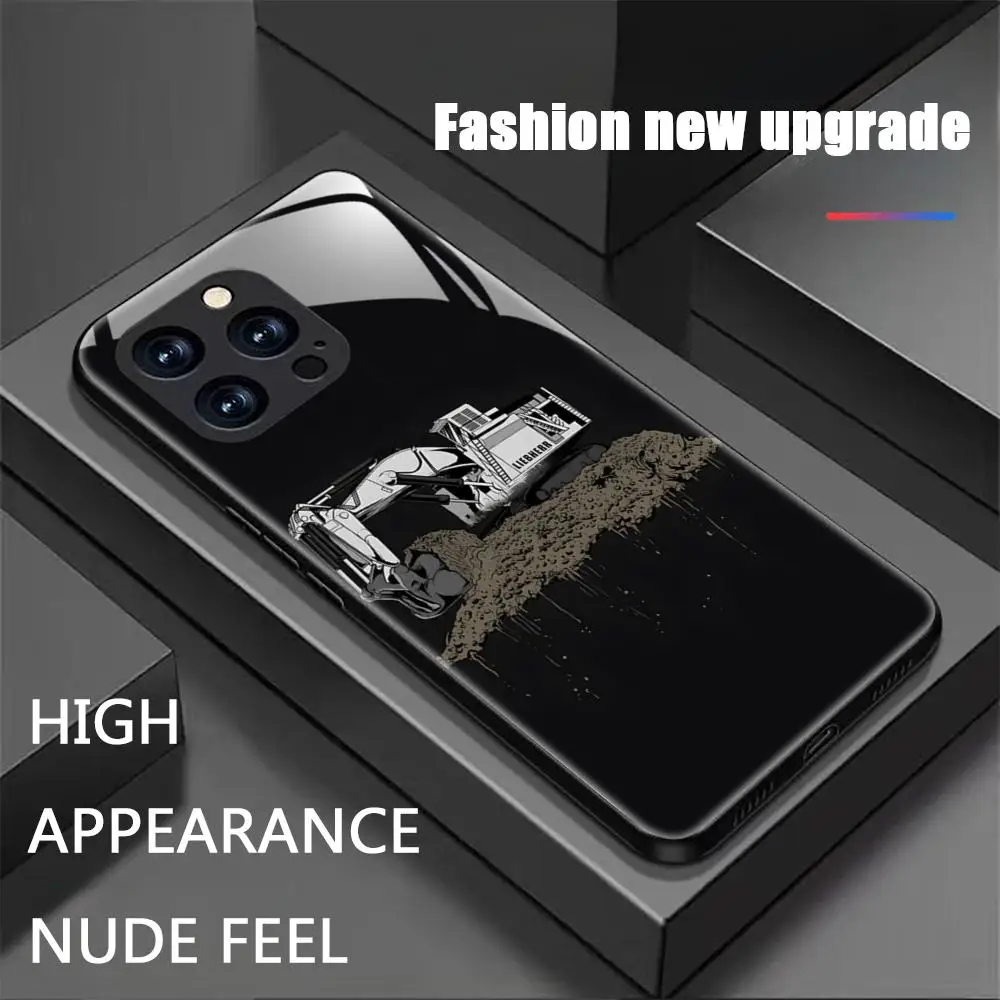 حافظة لهاتف آيفون 16 15 14 13 12 11 X XR XS 8 Plus Mini Pro Max حافظة هاتف مغناطيسية زجاجية رائعة ماركة L-Liebherr #2