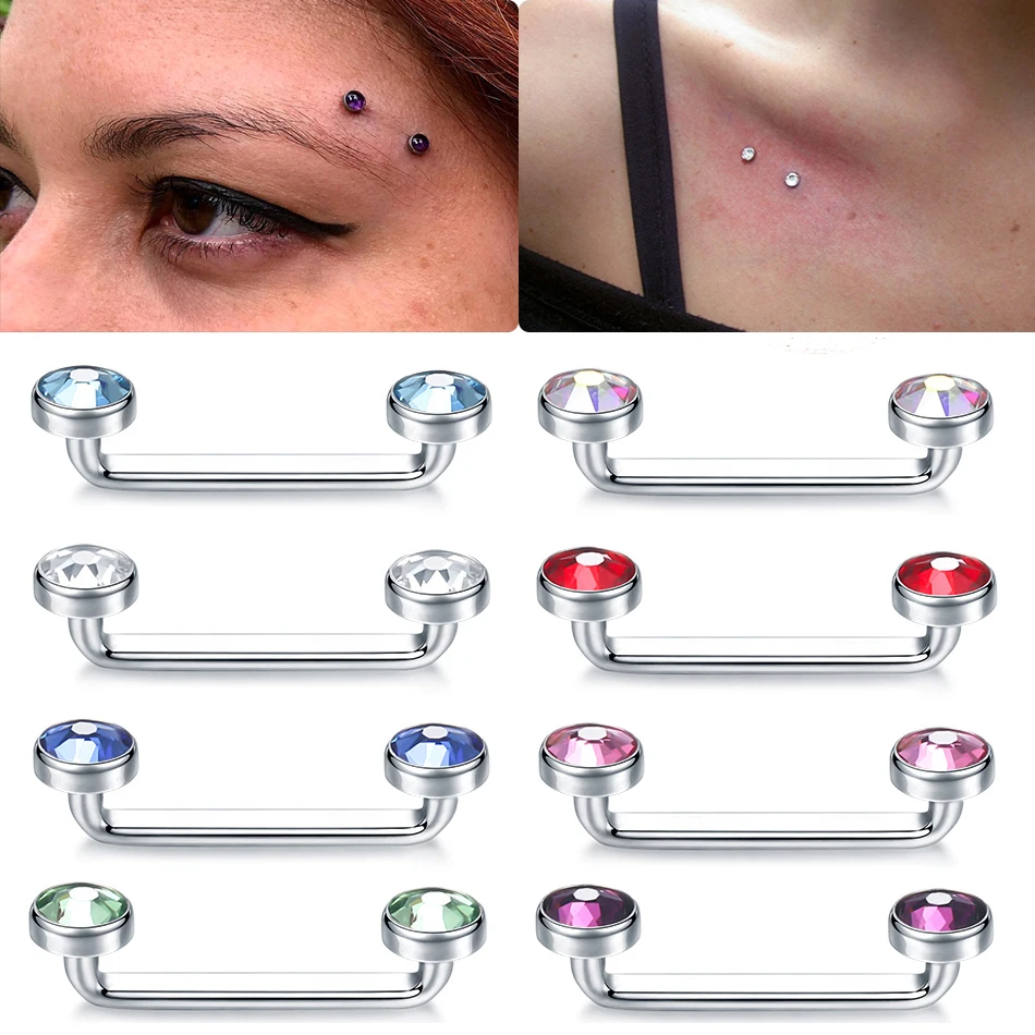 1PC ASTM F136 Titanium Piercing 14G Microdermal Piercing Surface Internal Thread Dermal Anchor Skin Diver Sexy Body Jewelry