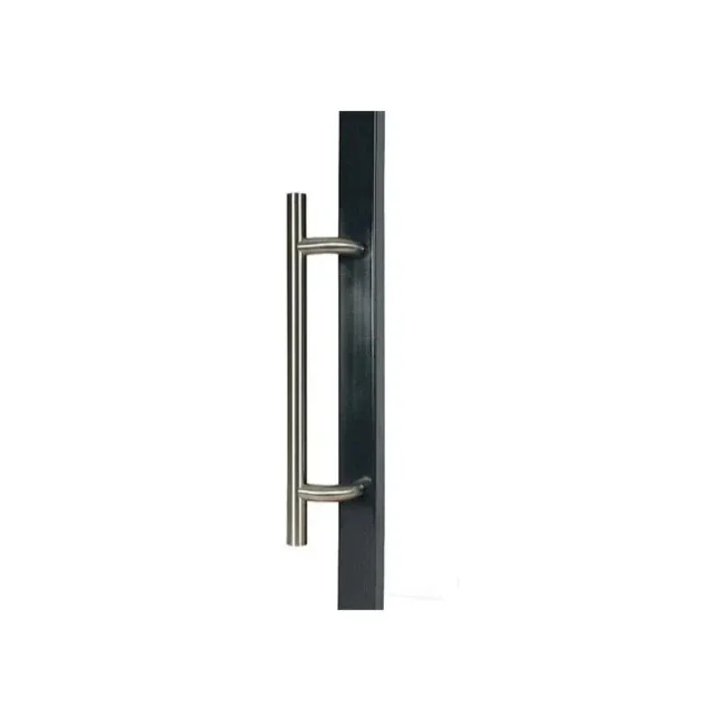 Fixed stainless steel handle 450mm, 90 degrees, single-sided, silver
