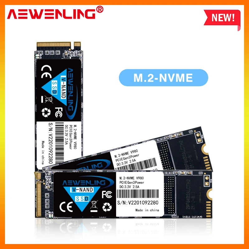 

AEWENLING M.2 1TB SSD M2 256gb PCIe NVME 128GB 512GB Solid State Disk 2280 Internal Hard Drive HDD for Laptop Desktop MSI Asro