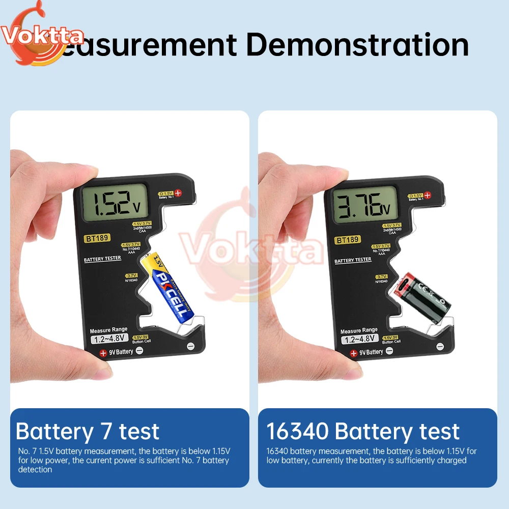 バッテリー表示,3V, 1.5V,ミニ外部銀行検出ツール,ユニバーサル,aa用