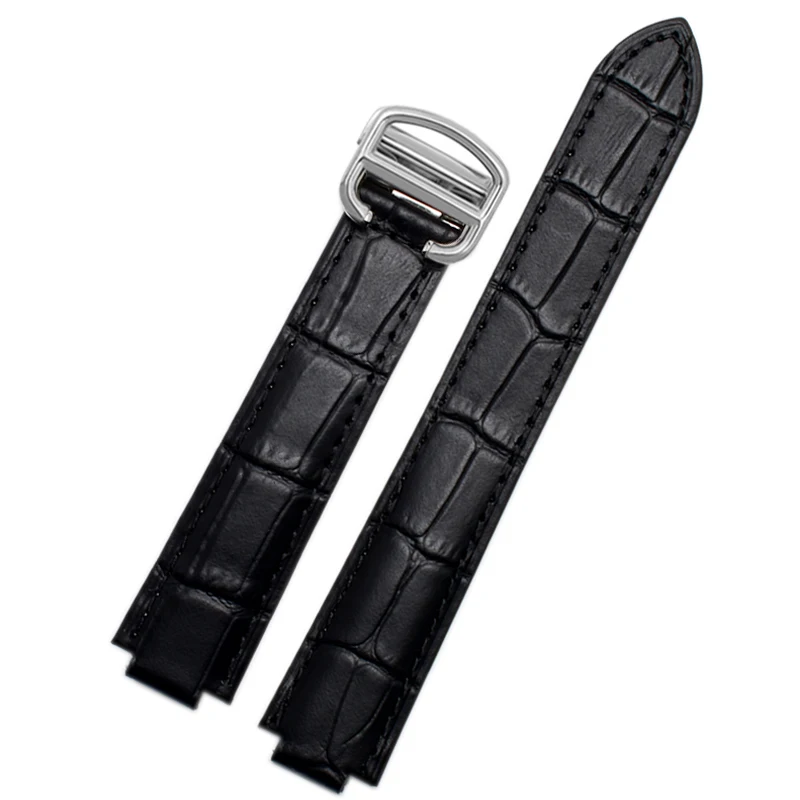 حزام ساعة من الجلد الطبيعي لحزام البالون الأزرق كارتييه Wsbb0025 Cross W6920085 إكسسوارات جلد البقر للرجال والنساء #1