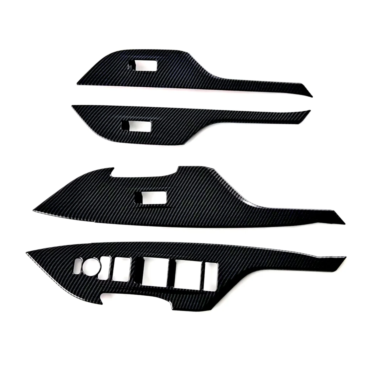 

For Yaris 2024 RHD Carbon Fiber Window Lift Switch Cover Trim Interior Accessories