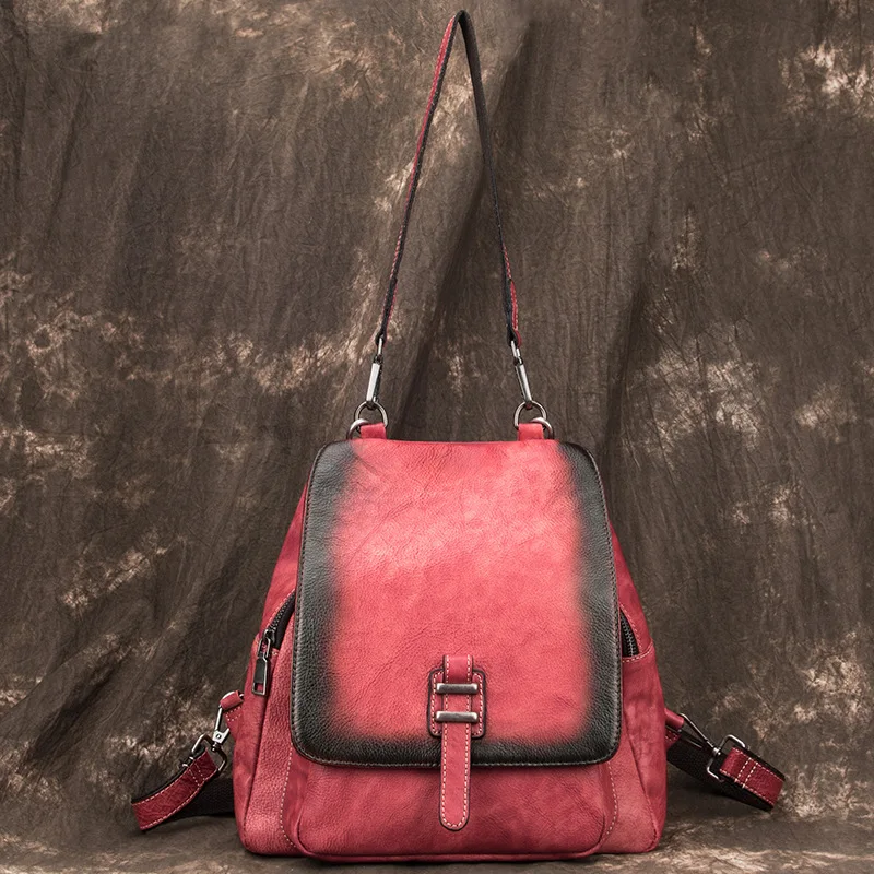 

Carteras Para Mujer De Moda Originales Real Cowskin Leather Art Hand Painting Customize Totes Ladies Hand Bag Daily