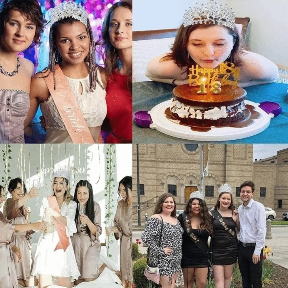 بسيطة حجر الراين الباروك تماشا التيجان سبيكة كبيرة التيجان الزفاف كعكة زينة أغطية الرأس تاج الزفاف حفلة موسيقية