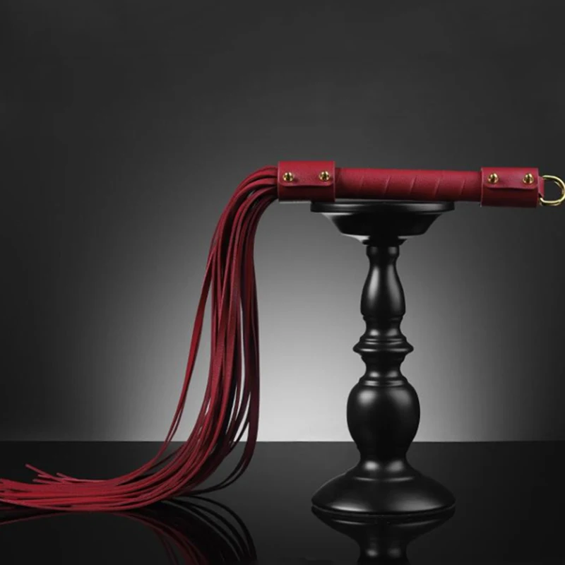 

58-сантиметровый кнут из искусственной кожи премиум-класса с веслом для порки — кнут для тренировки конного лошади с эргономичной ручкой