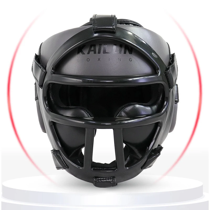 Kids Adult Boxing Helmet Full Protection Monkey Face Mask MMA Sparring Headgear Karate Taekwondo Protective Gear for Fighting