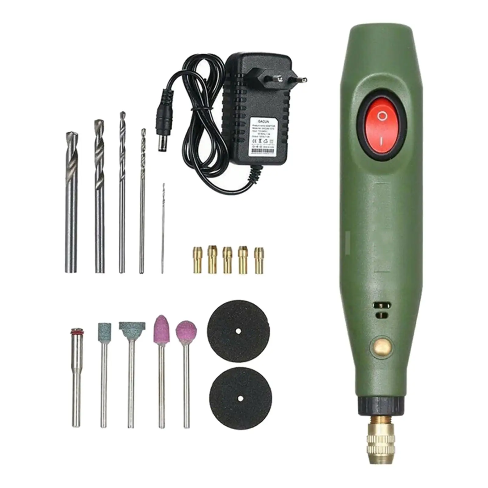 Versatile Mini Electric Rotary Tool Kit Grinder with Engraving Pen for Cutting Grinding Carving Polishing Drilling on Hard