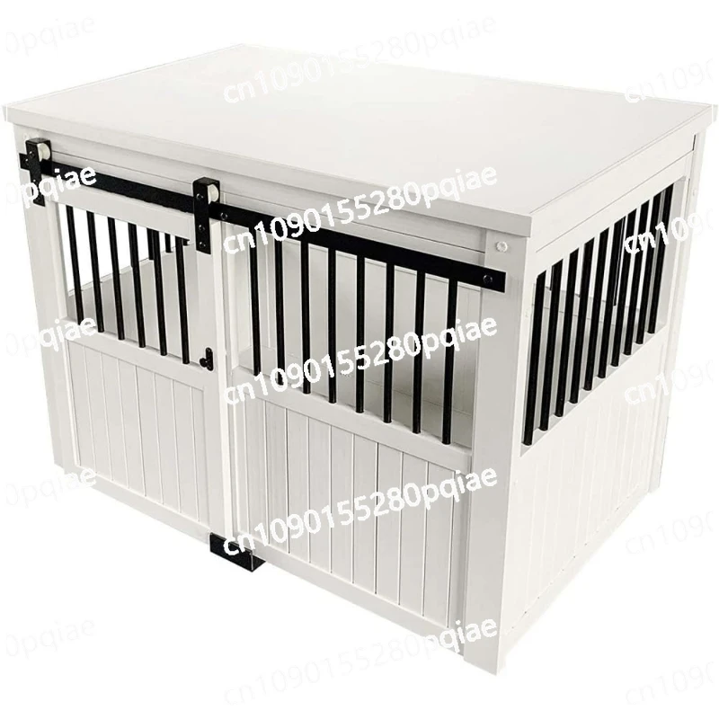 Non-toxic and Eco-conscious WPC Dog House Manufacturer Indoor Dog Bed Pet Furniture Dog Crate White Kennels