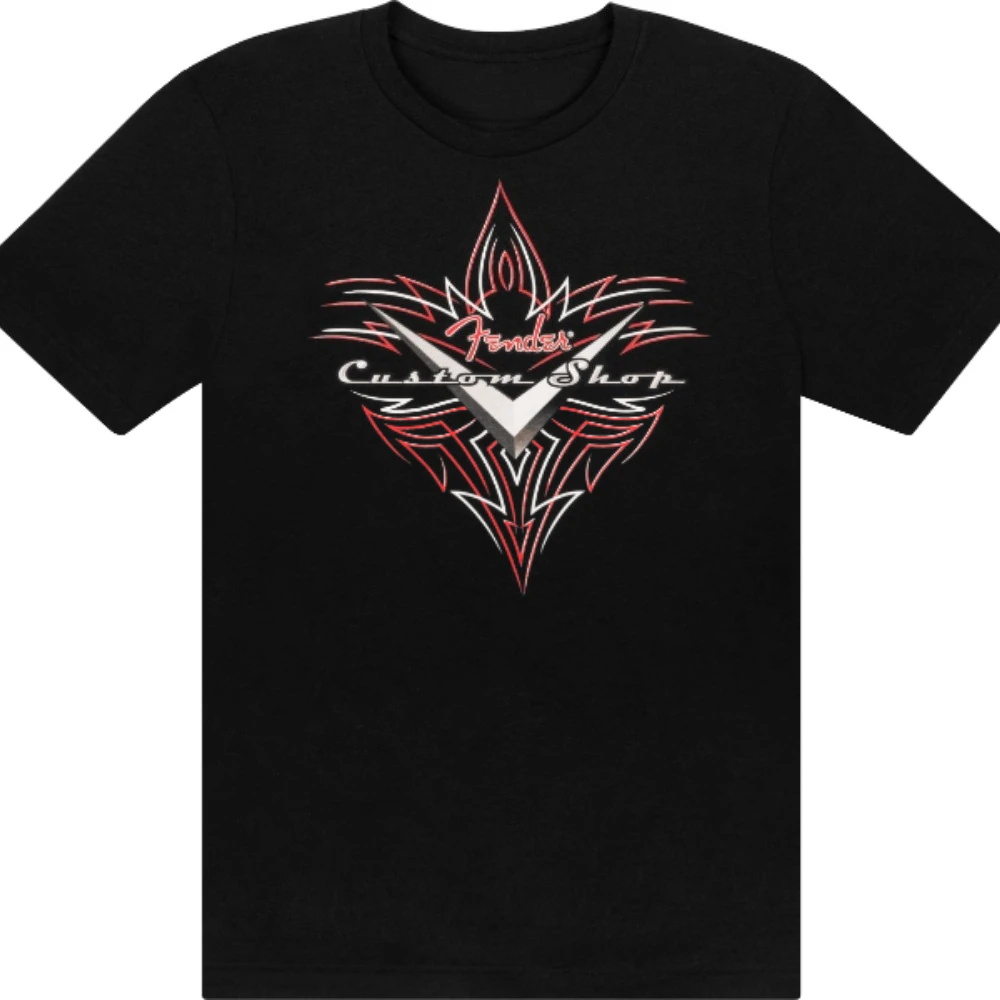 

Fender Guitars Graphic Printed Men's and Women's Loose Short Sleeved T-shirts for Casual Wear, Luxury Clothing for All Seasons