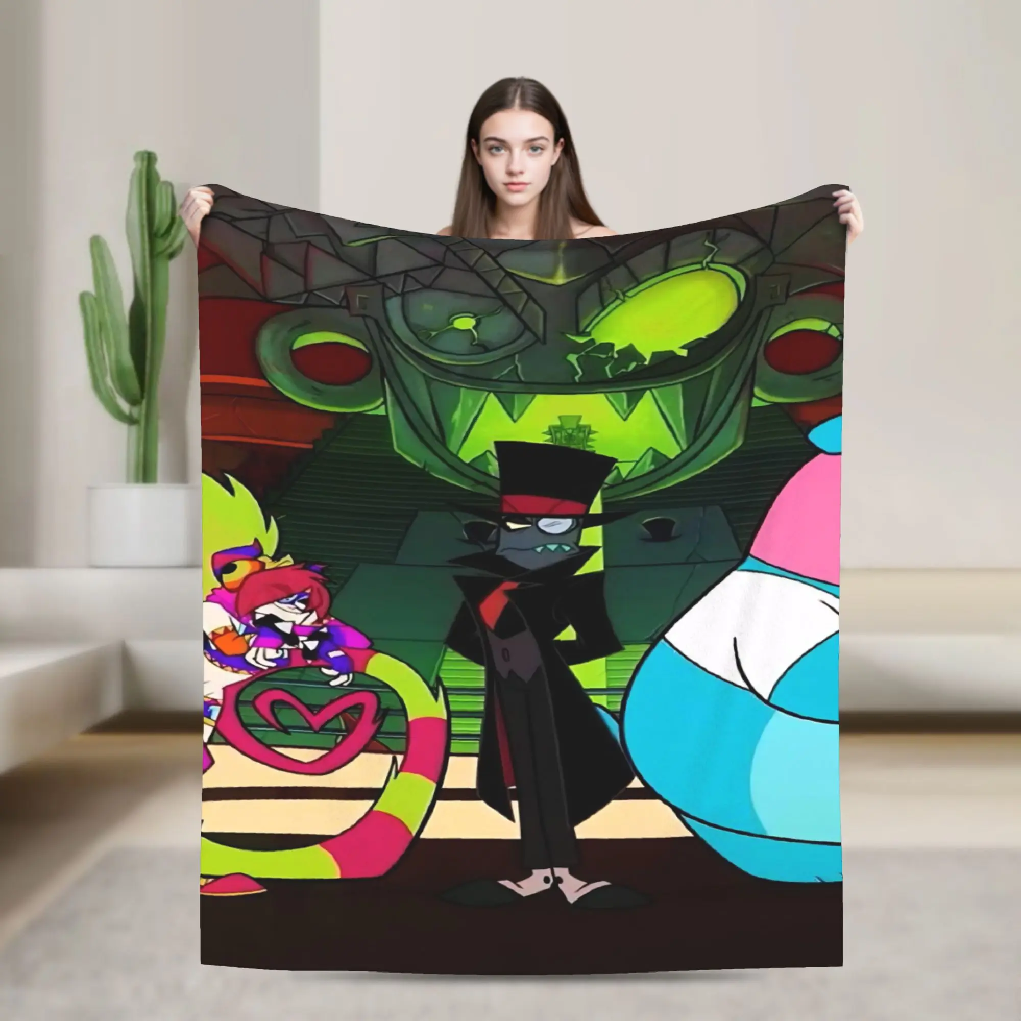 Cozy Villainous Comdy Blanket Accessories Home Decorative  Throws And Blankets Lightweight Fleece for Bedroom