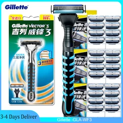Mannen Gillette Razor Vector 3 Series ,Man Manual Beard Remover ,Nano 3-laags stalen messen, Snelle vervanging Razor-head ,Mannen Razors