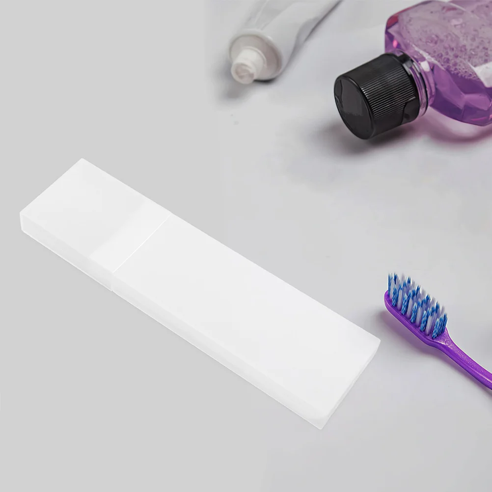 2 szt. Skrobak do języka z etui podróżnym, wielokrotnego użytku, plastikowe pudełko do przechowywania, kompaktowy, stylowy, łatwy do przenoszenia organizer na narzędzia.