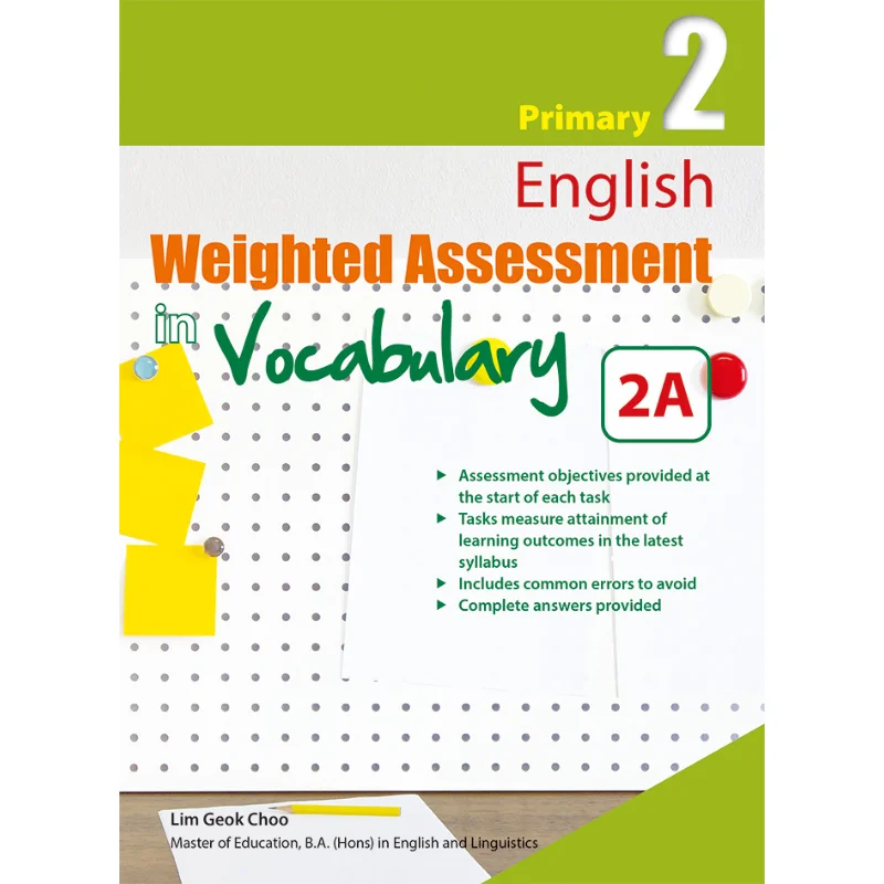 

P2 English Weighted Assessment In Vocabulary 2A Lim Geok Choo Curriculum Planning And Development 9789815087802 Book