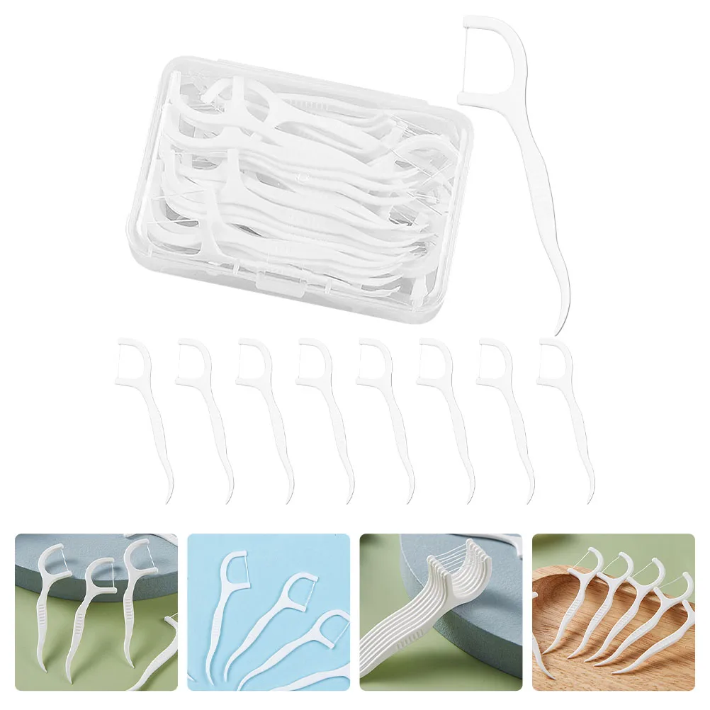 

150pcs Compact Dental Flosses Portable Floss Picks Household Travel Teeth Cleaner Ultra-Fine Residual Removal Daily Oral Care